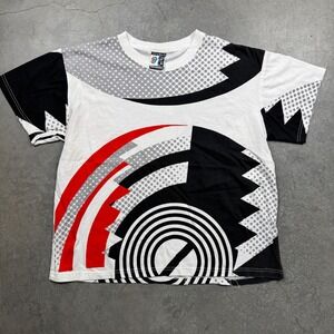 VTG Brockum Rockwave‎ The Rolling Stone 89 Rock Shirt Mens Size 2 White Preowned